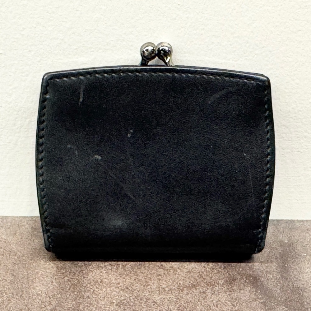 Coach Vintage Kisslock Black Coin Purse - Picture 2 of 12